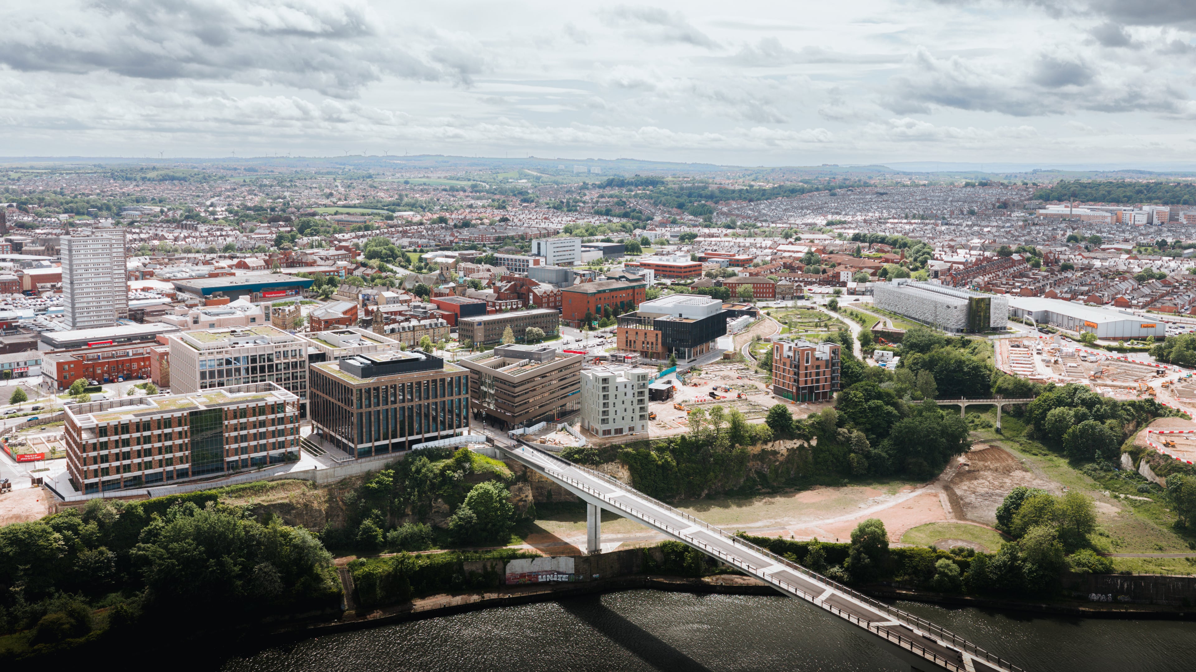 Riverside Sunderland Ariel View