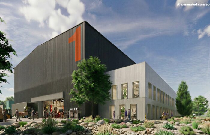 Computer generated Image of Crown Works Studios stage one