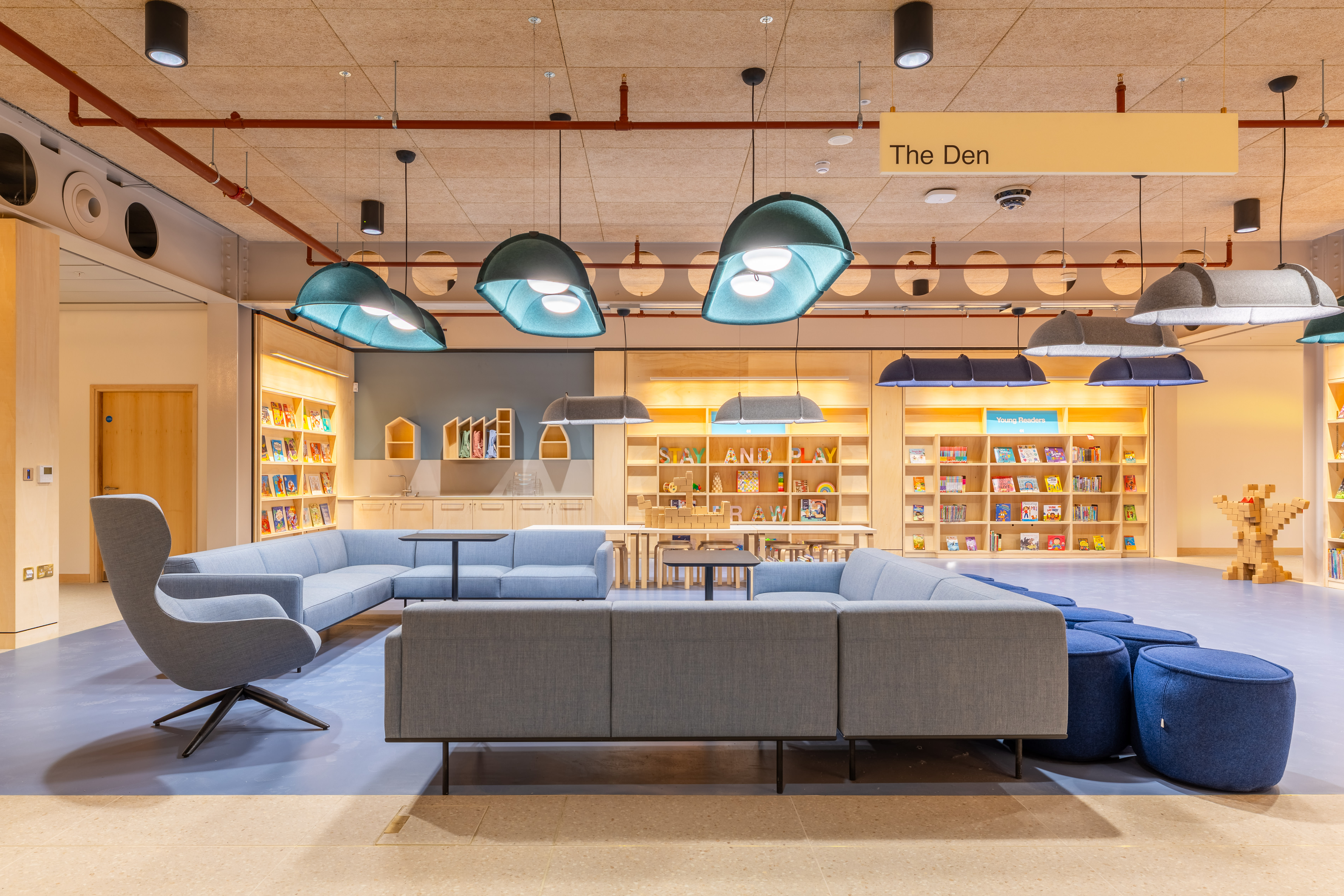 Interior image of The Den at Culture House